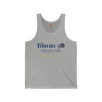 Bloom 50 Collective Tank Top — Minimal Logo Jersey Tank for Wellness & Community Events