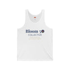 Bloom 50 Collective Tank Top — Minimal Logo Jersey Tank for Wellness & Community Events