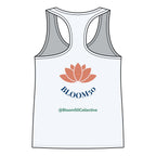Bloom50 Collective Racerback Tank — ‘Bloom50’ Lotus Logo Women’s Tank Top