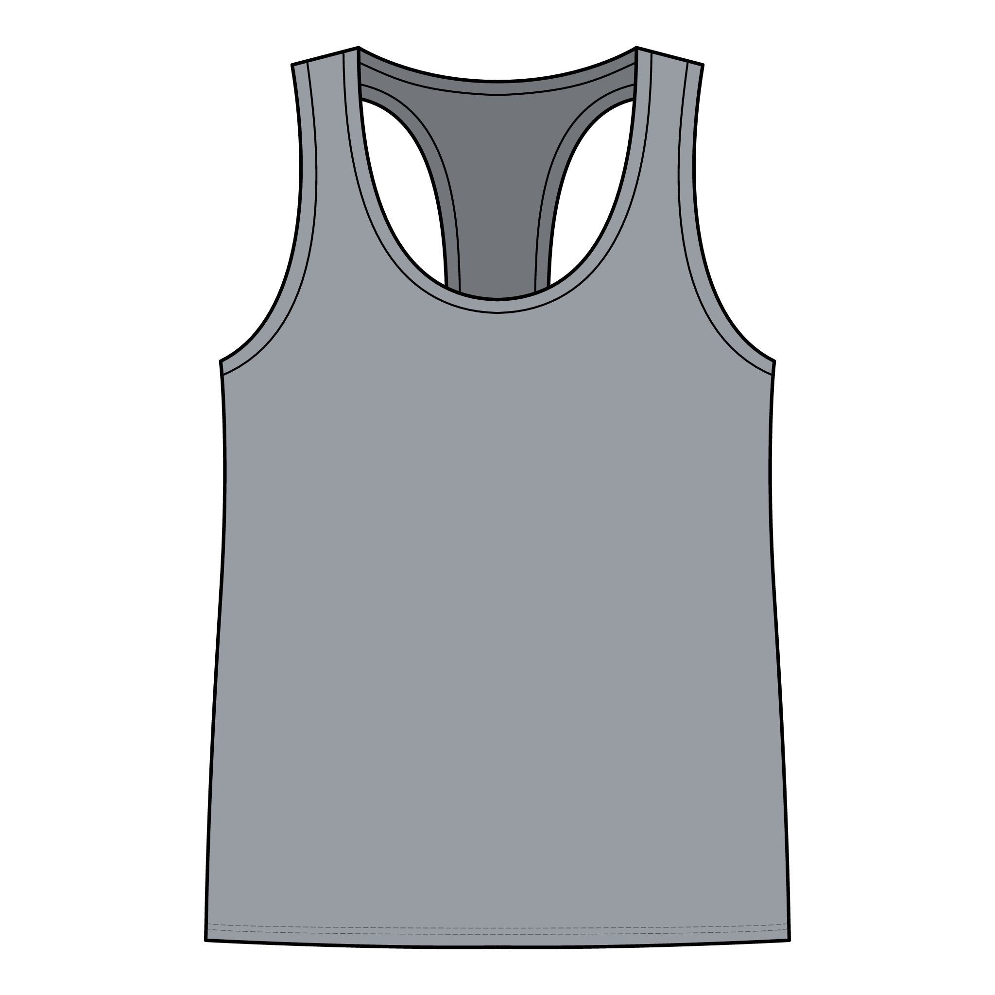 Racerback Tank Top - Charleston Walk and Socialize Meetup Tee