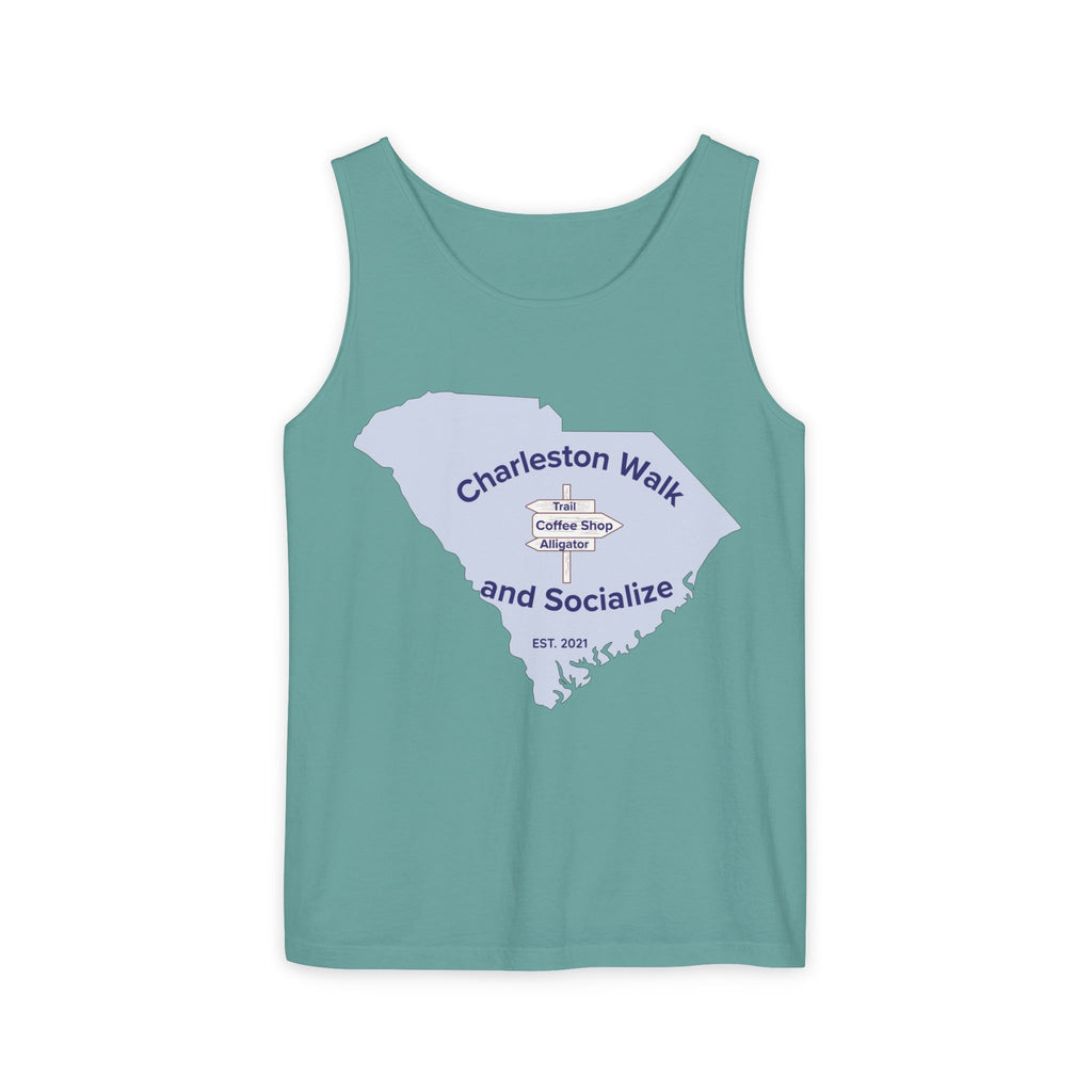 Charleston Walk and Socialize Tank — Local Map Event Tank Top
