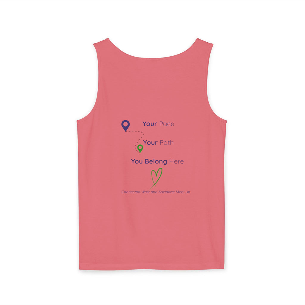 Charleston Walk and Socialize Tank — Local Map Event Tank Top