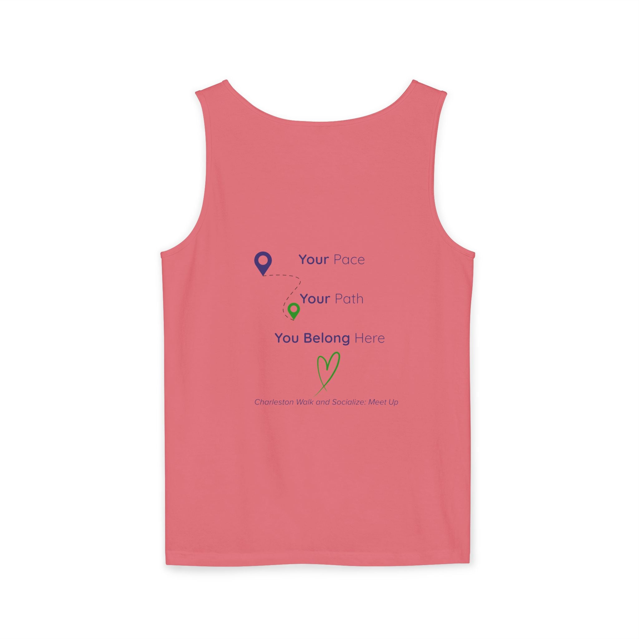 Charleston Walk and Socialize Tank — Local Map Event Tank Top