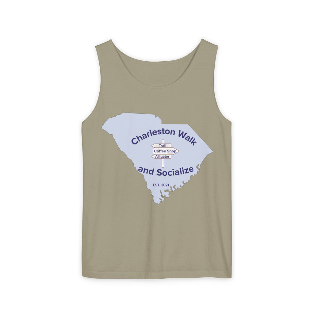 Charleston Walk and Socialize Tank — Local Map Event Tank Top