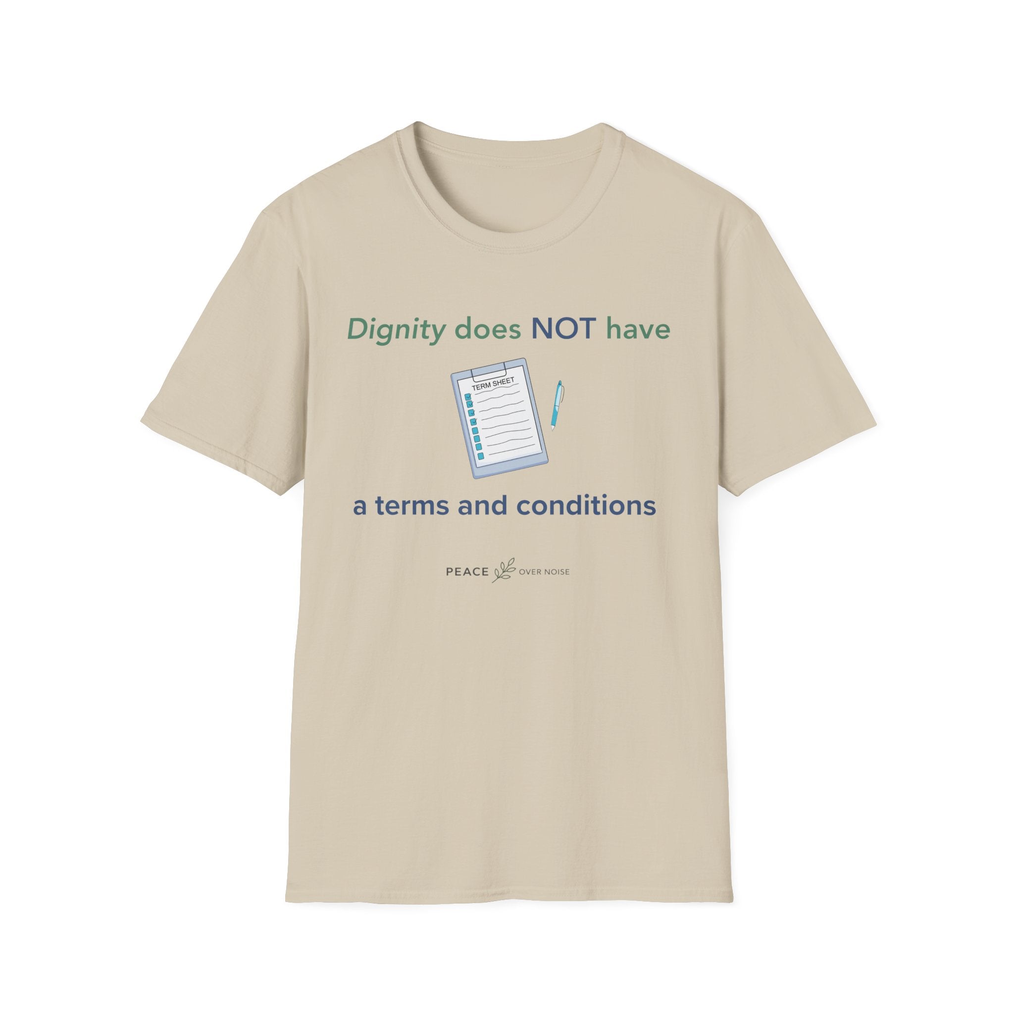 Dignity does not have a terms and conditions
