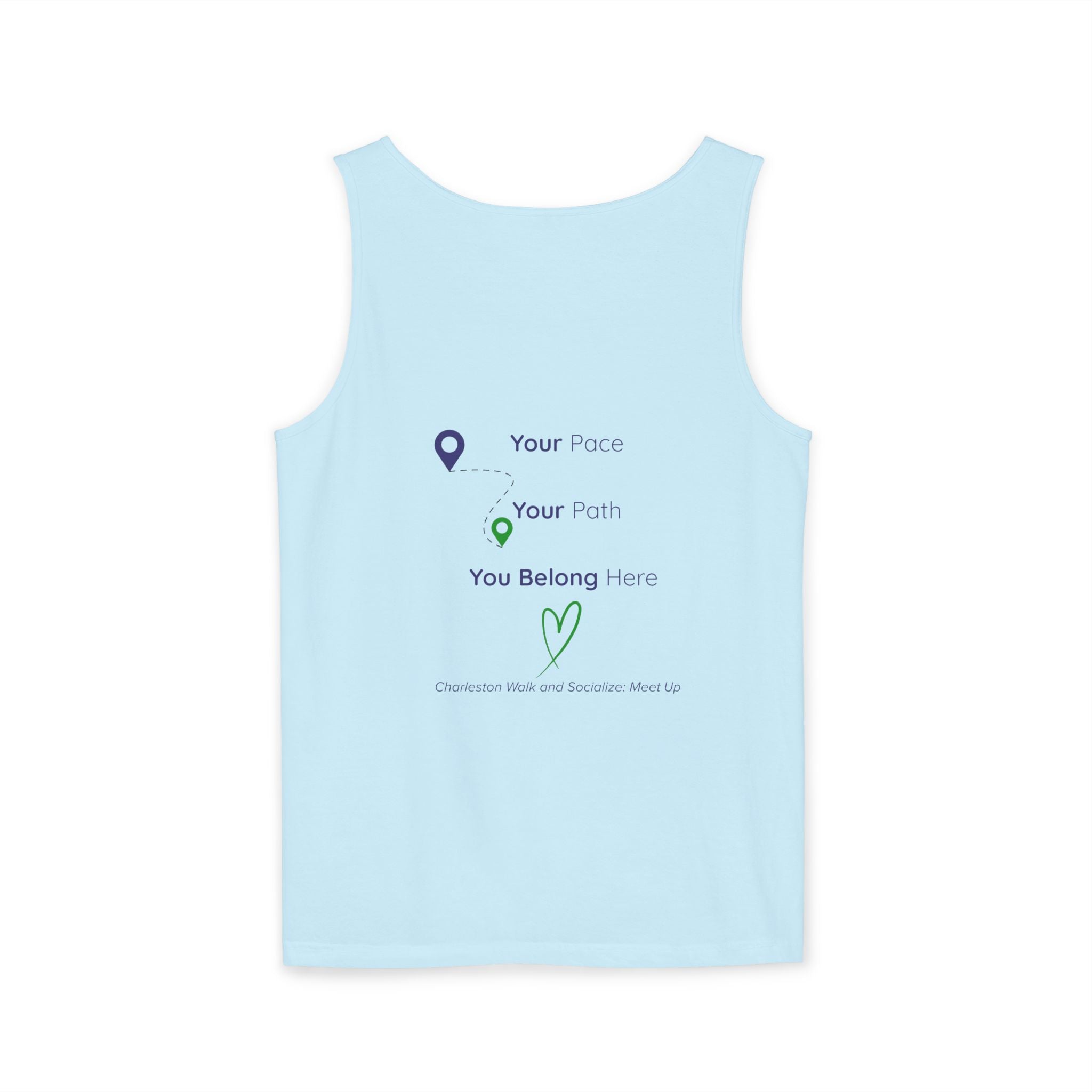 Charleston Walk and Socialize Tank — Local Map Event Tank Top