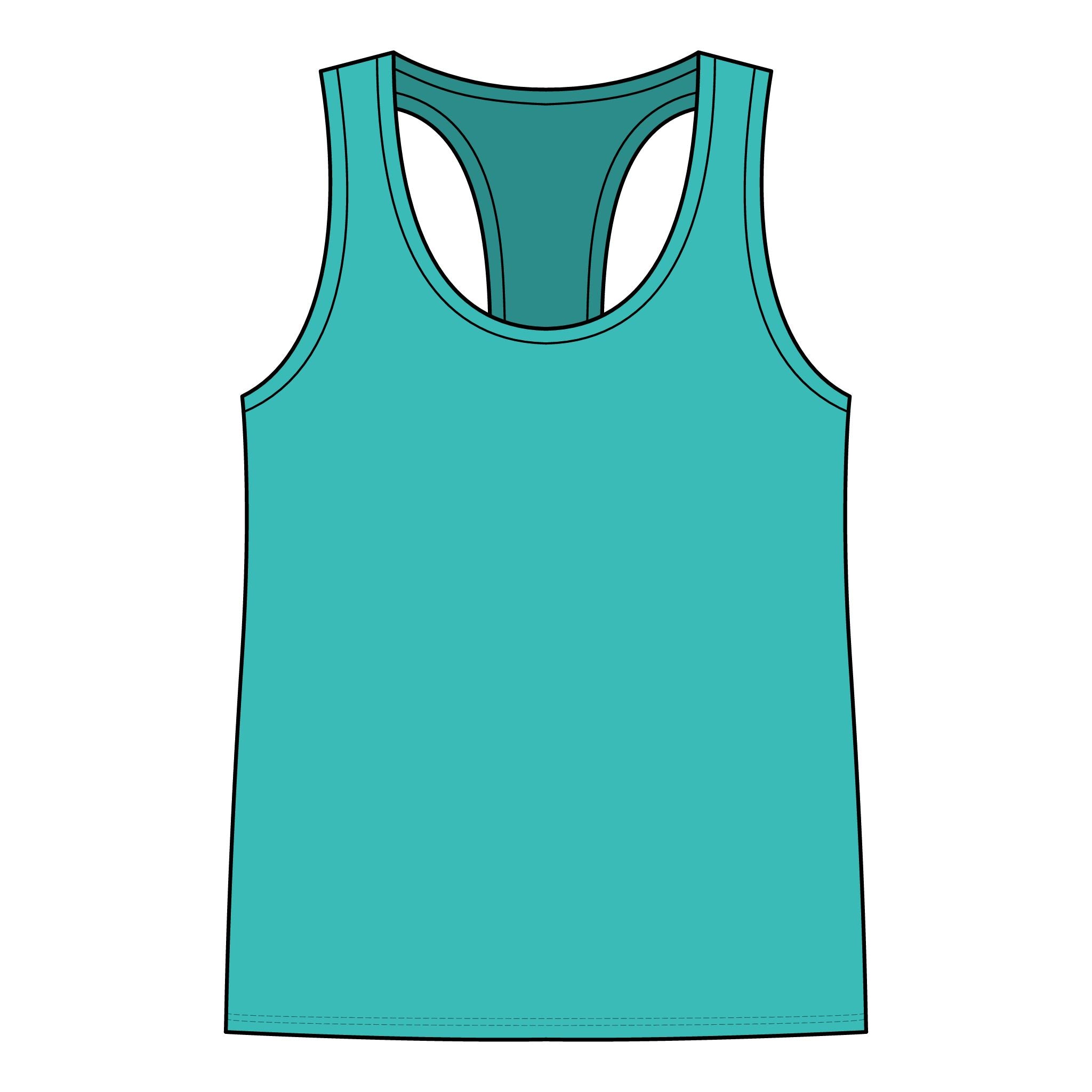 Racerback Tank Top - Charleston Walk and Socialize Meetup Tee