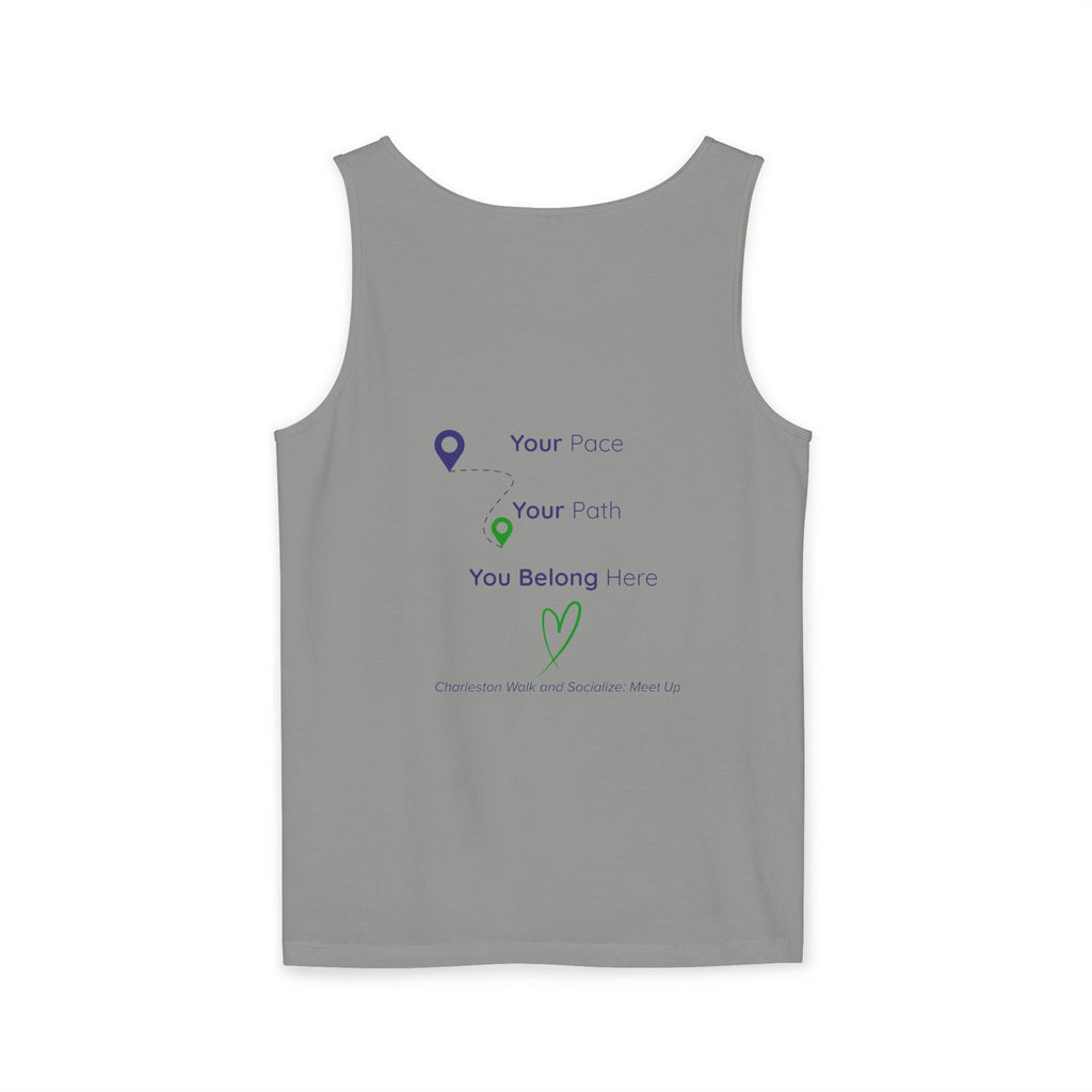 Charleston Walk and Socialize Tank — Local Map Event Tank Top