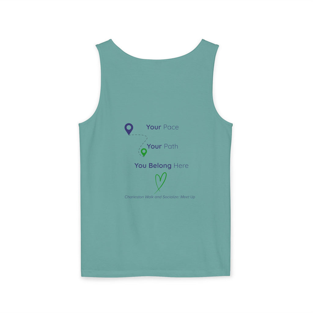 Charleston Walk and Socialize Tank — Local Map Event Tank Top