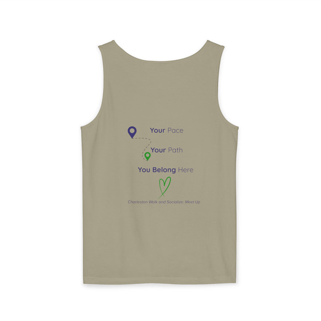 Charleston Walk and Socialize Tank — Local Map Event Tank Top