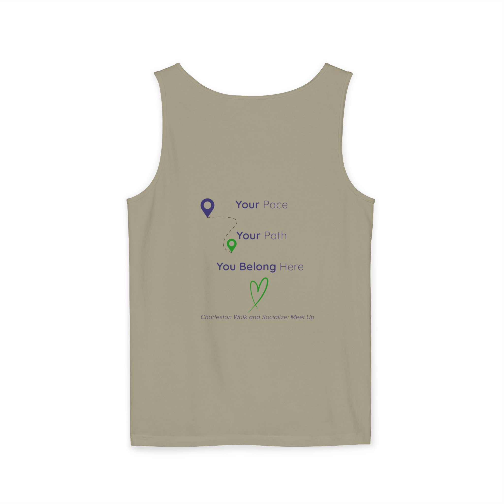 Charleston Walk and Socialize Tank — Local Map Event Tank Top