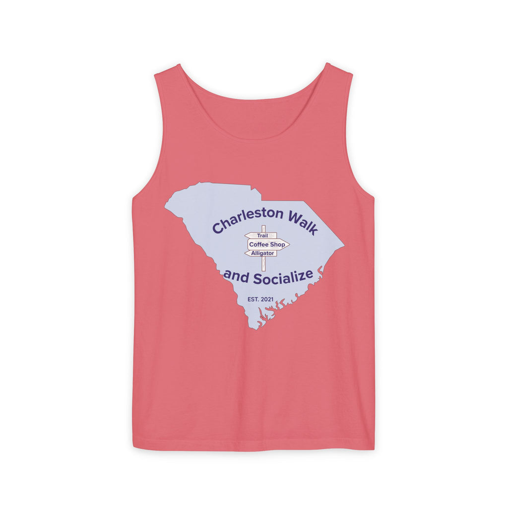 Charleston Walk and Socialize Tank — Local Map Event Tank Top