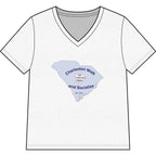 Charleston Walk and Socialize V-Neck Tee — 'Your Pace, Your Path' Community Meetup Shirt